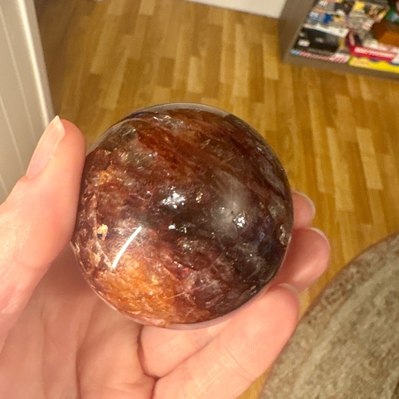Fire Quartz Sphere - Picture 3 of 4